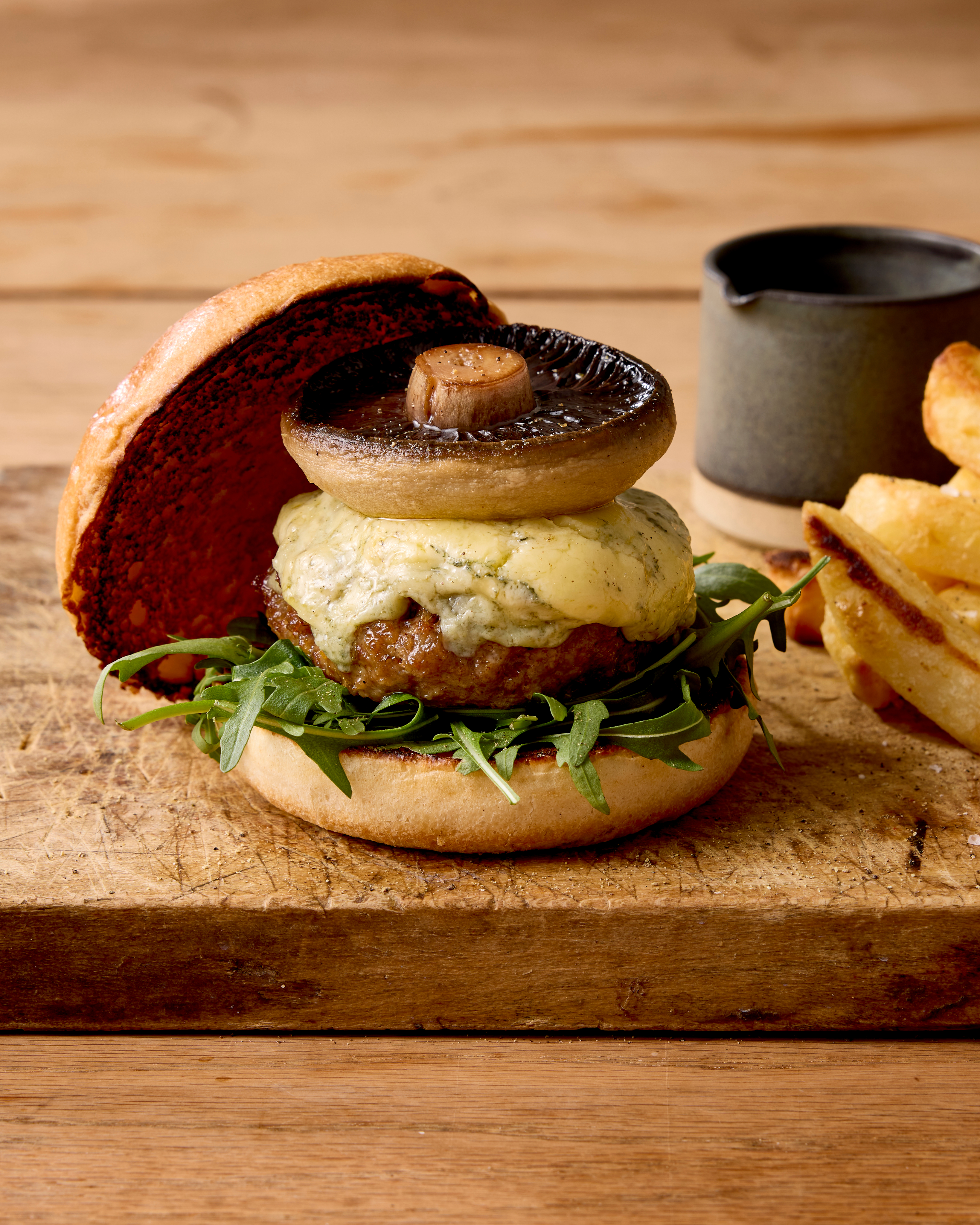 Stilton burger